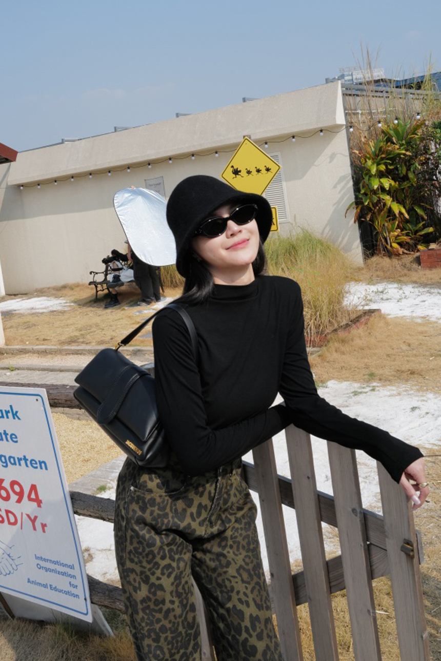 微立領領磨毛百搭打底衣*5色