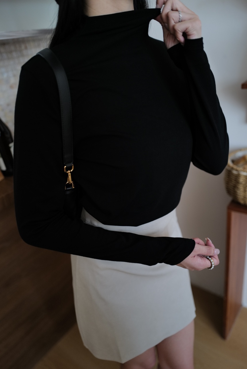 微立領領磨毛百搭打底衣*5色