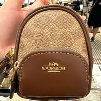 [S] COACH CX066 MINI BACKPACK CHARM BAG,BROWN, 196395558308 (SCO991)