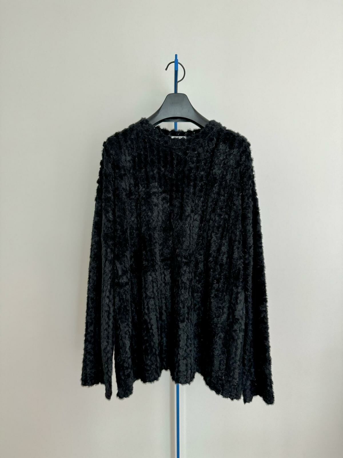 淨色圓領暗紋毛線針織衫 MALENKII-105T