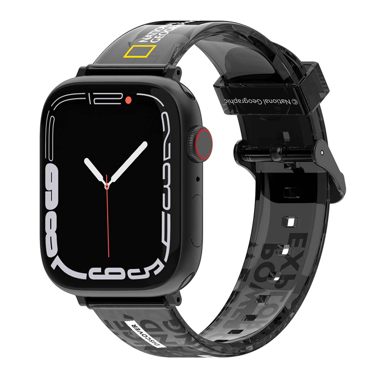 National Geographic - Smart Watch Clear Strap - Apple & Galaxy 國家地理舒適矽膠智能錶帶