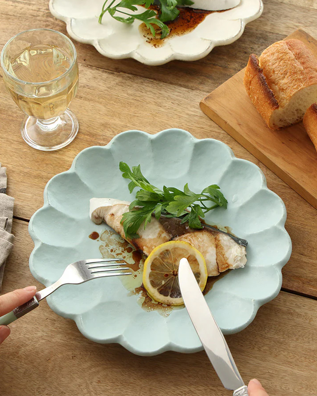 美濃燒 Rinka 24cm碟 空練｜小兵製陶所