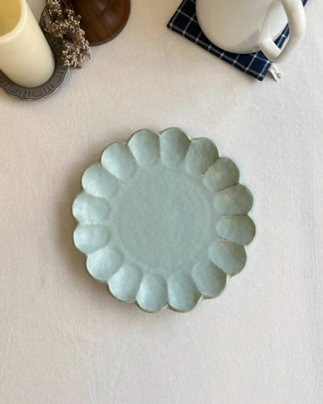 美濃燒 Rinka 24cm碟 空練｜小兵製陶所