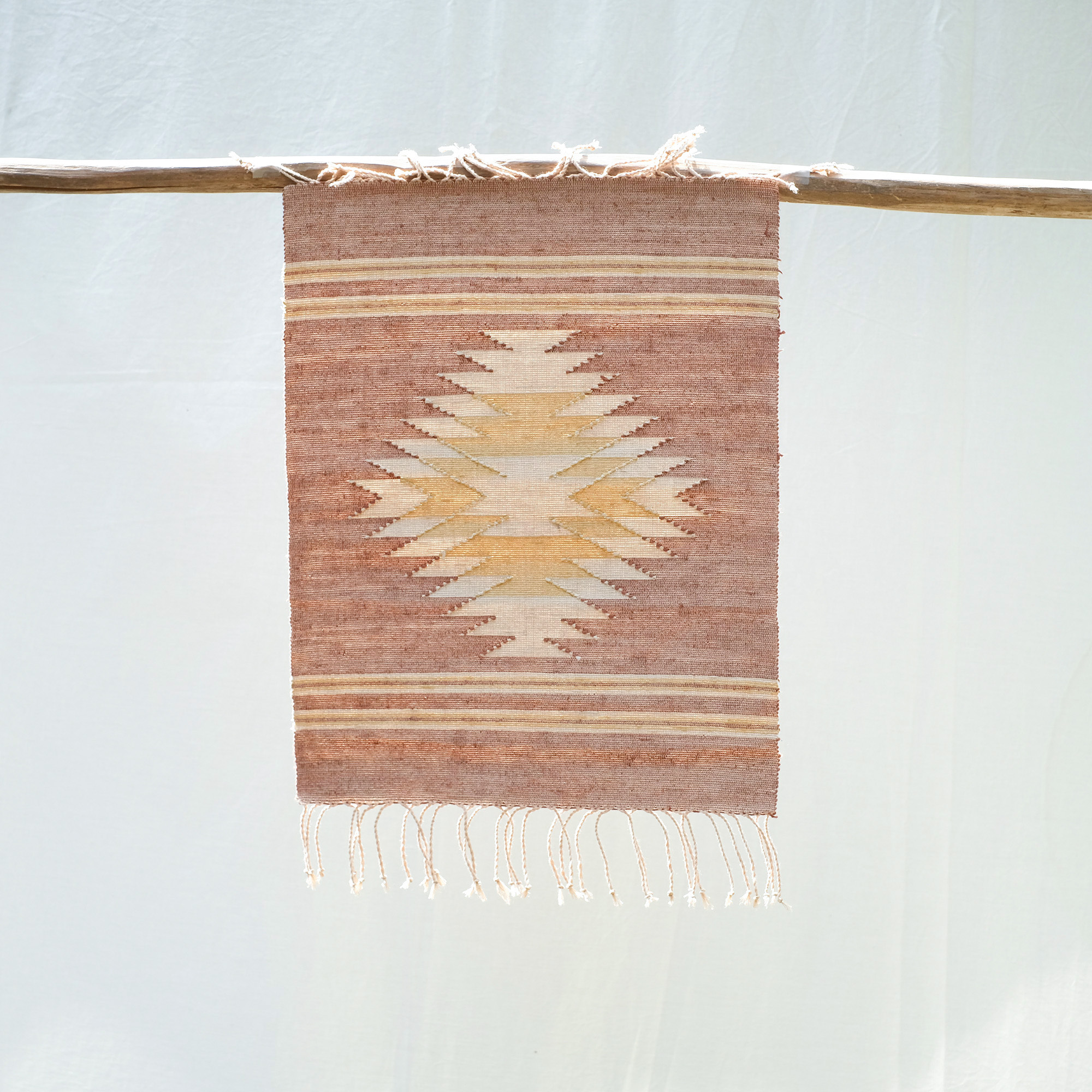 植物染｜桑樹纖維餐墊｜ 寮國