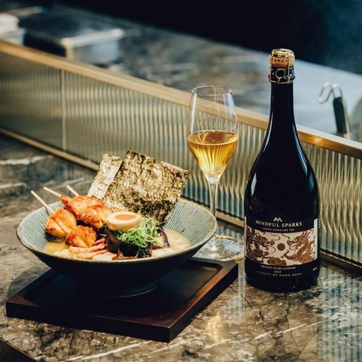 Mindful Sparks Sparkling Dragon Pearl Jasmine Tea - 6 Bottle Pack