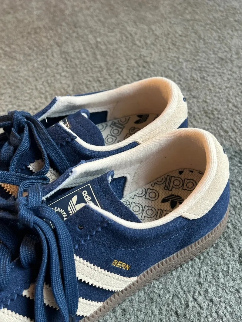 ADIDAS ORIGINALS BERN 海軍藍杏 深藍 藍紫 奶油色 焦糖底 德訓鞋 IG2004