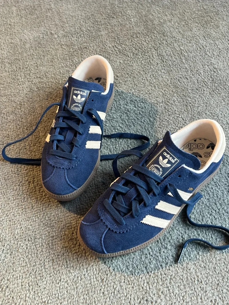 ADIDAS ORIGINALS BERN 海軍藍杏 深藍 藍紫 奶油色 焦糖底 德訓鞋 IG2004