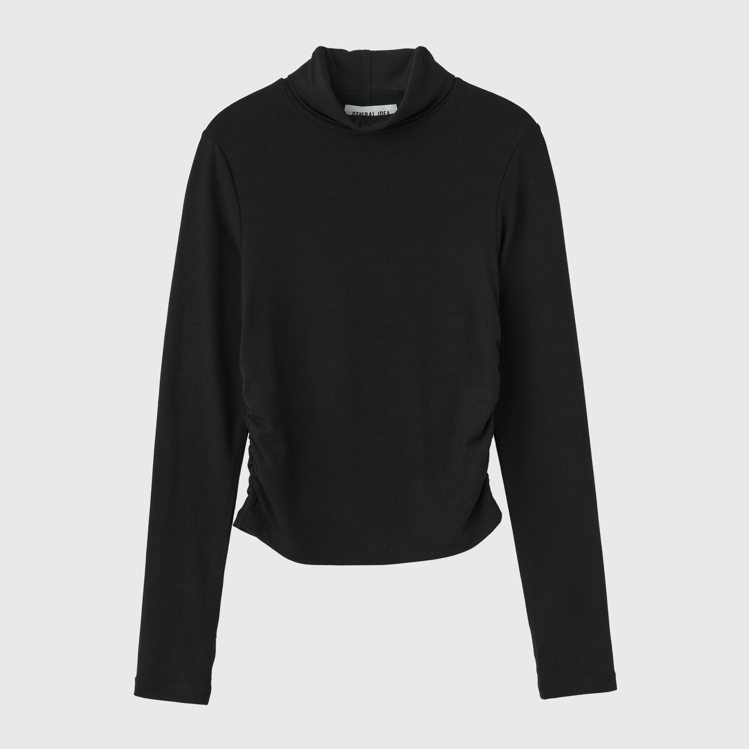 [GENERAL IDEA] FINGERHOLE SHIRRING TURTLENECK T-SHIRT