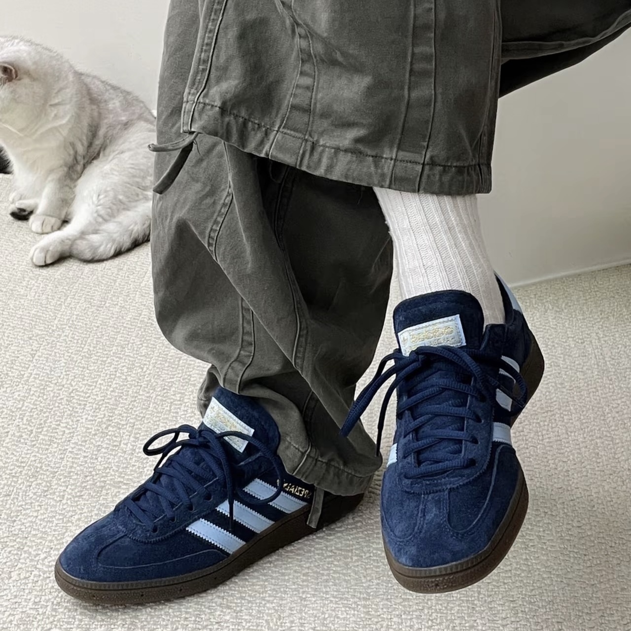 ADIDAS OG HANDBALL SPEZIAL 海軍深藍 麂皮 焦糖底 德訓鞋 BD7633