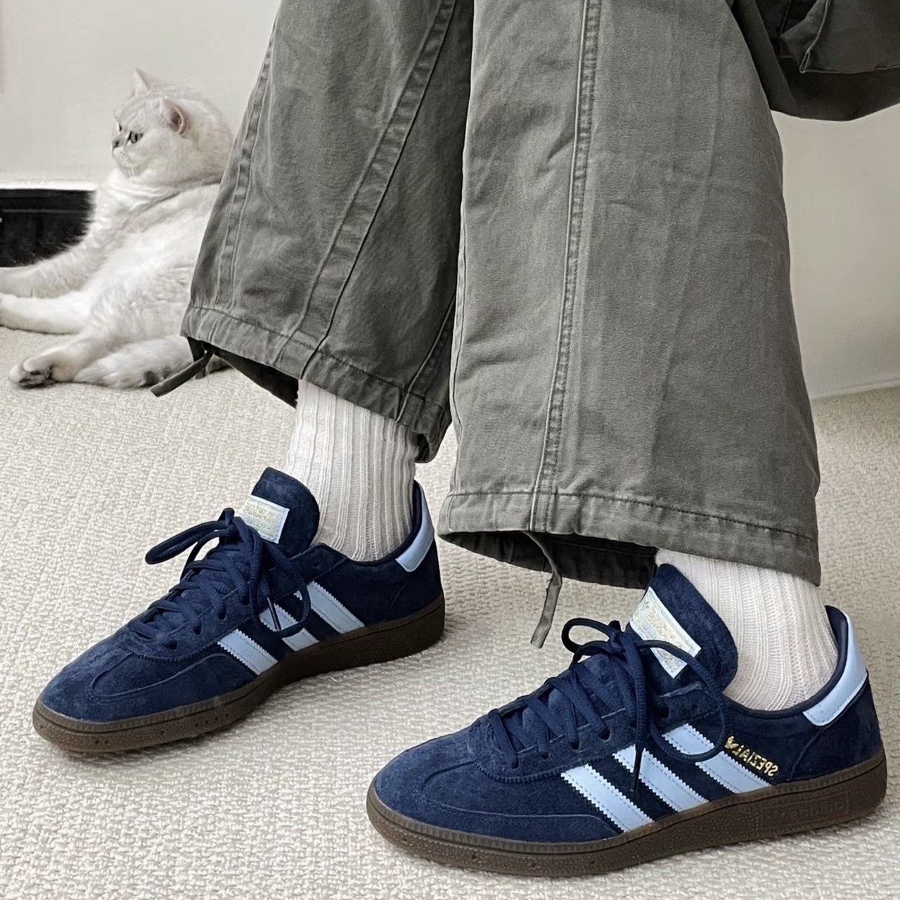 ADIDAS OG HANDBALL SPEZIAL 海軍深藍 麂皮 焦糖底 德訓鞋 BD7633
