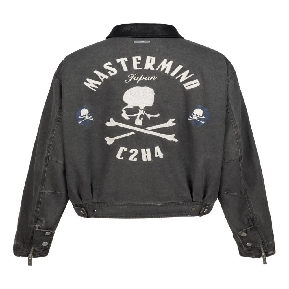 MMJ MASTERMIND JAPAN X C2H4 LOGO PRINT JACKET 聯名 夾克 飛行外套-MMJ2024JK101