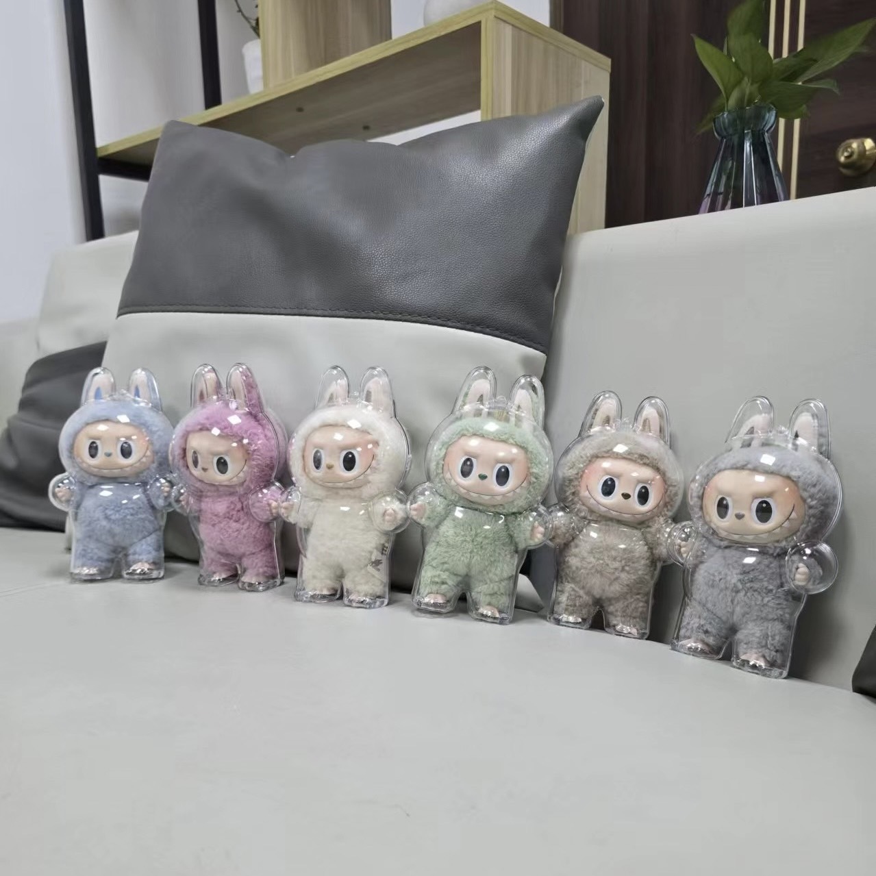 現貨 Labubu心動馬卡龍 一代專用 壓克力硬殼 透明保護殼 不含娃