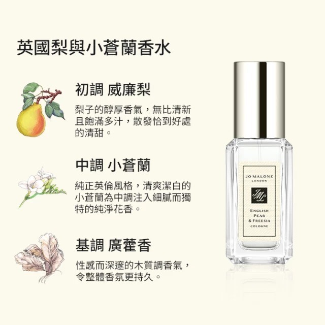 Jo Malone 英國梨與小蒼蘭 9ml香水 (專櫃貨)