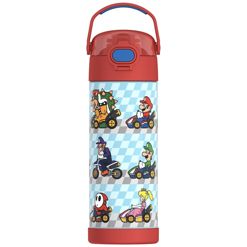 美國 Thermos 不鏽鋼真空兒童保溫直飲水壺 - Super Mario
