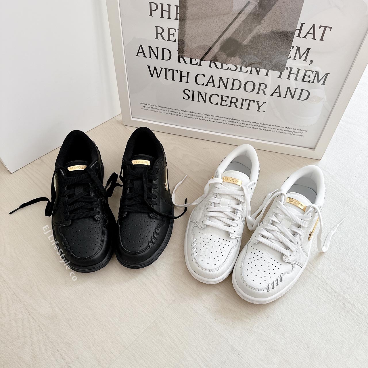 NIKE AIR JORDAN 1 AJ1 米白金 奶油白 小金勾 金屬 金色 外縫線 女鞋 FN5032-100 / 現貨