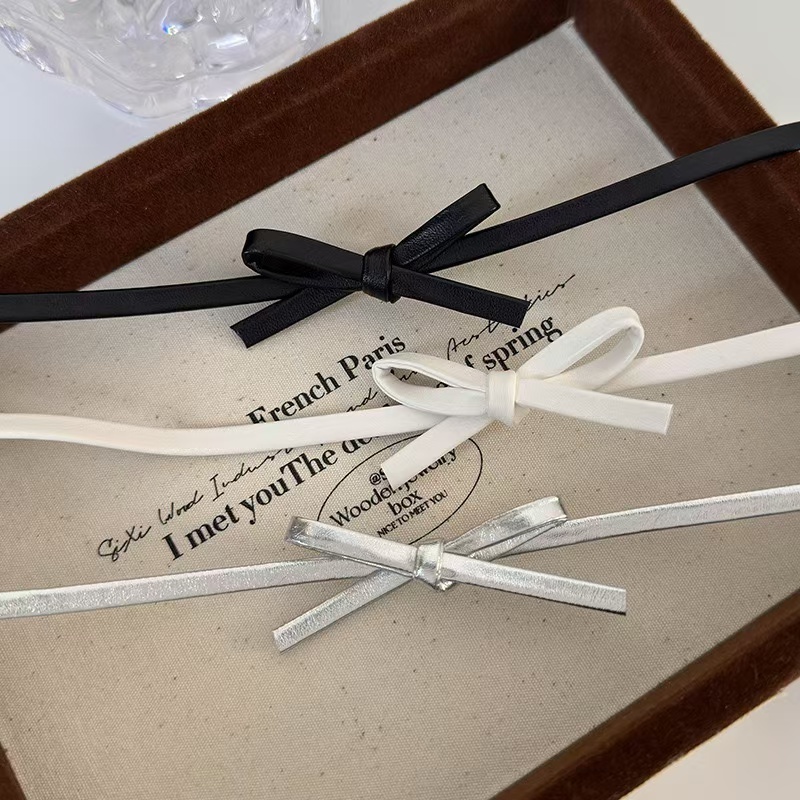 R51蝴蝶結皮繩頸鏈