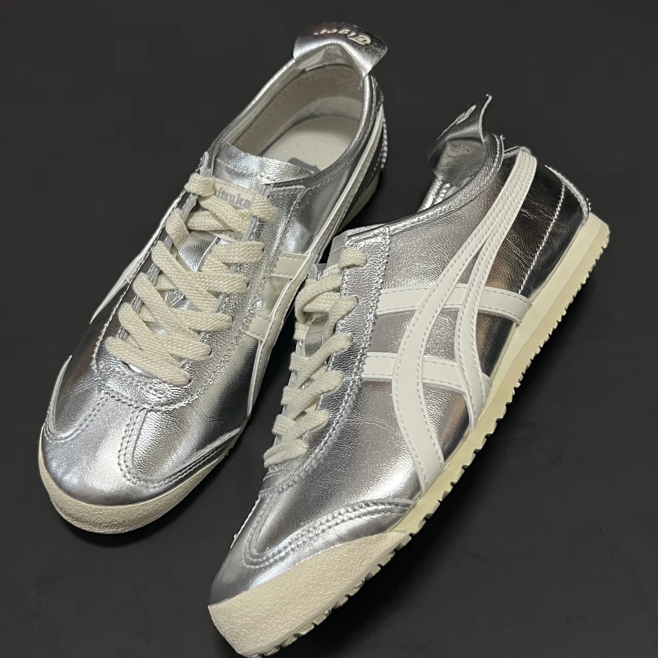 ONITSUKA TIGER MEXICO 66 鬼塚虎德訓鞋銀白奶油底1183B566-021