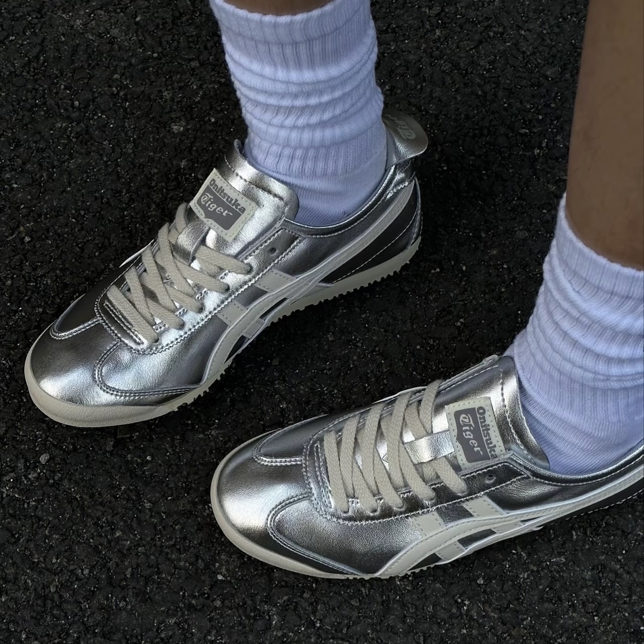 ONITSUKA TIGER MEXICO 66 鬼塚虎 德訓鞋 銀白 奶油底 1183B566-021