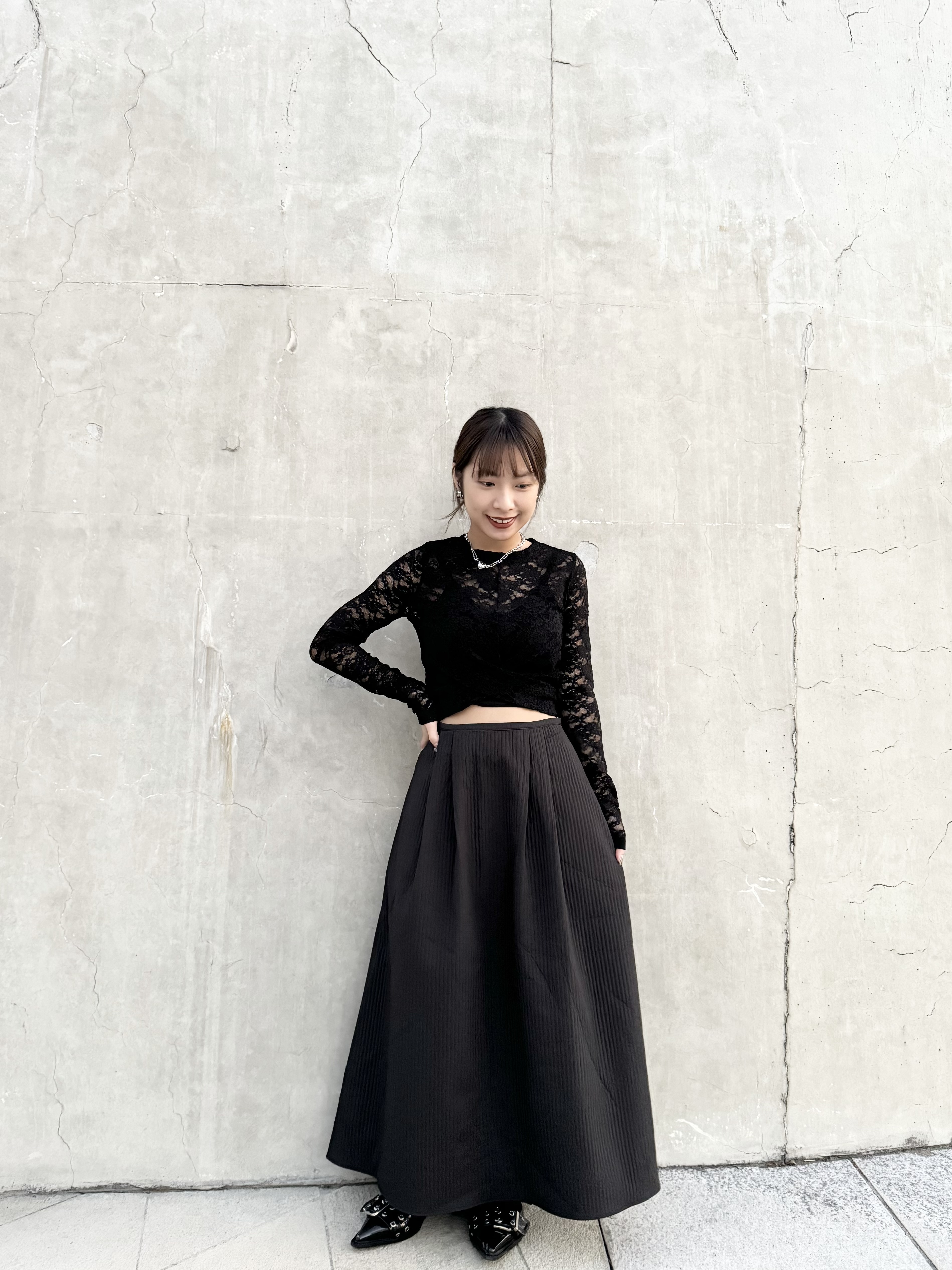 扭扭短款LACE TOP