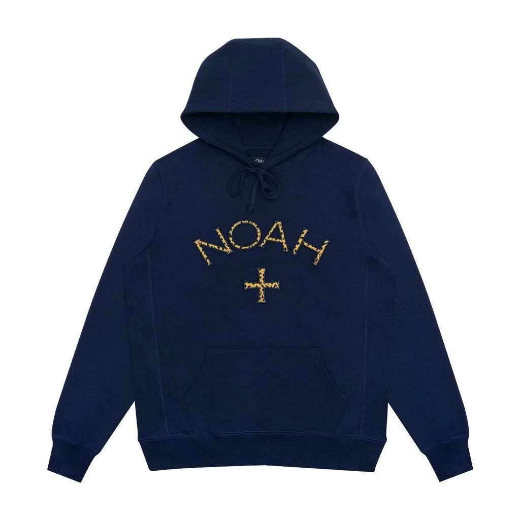 2020AW NOAH CHEETAH CORE LOGO HOODIE 豹紋 十字架 重磅 帽T 現貨