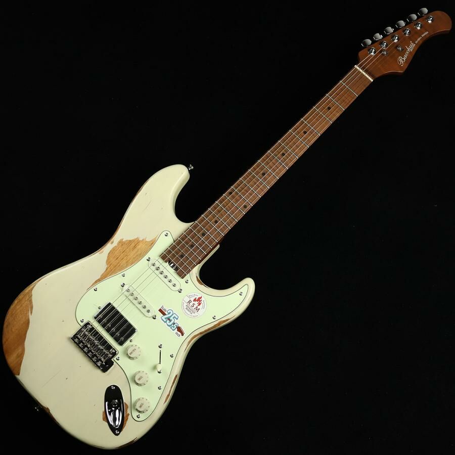 Bacchus BSH-AGED/RSM-OWH-AGED 奧林匹克白 仿舊 電吉他