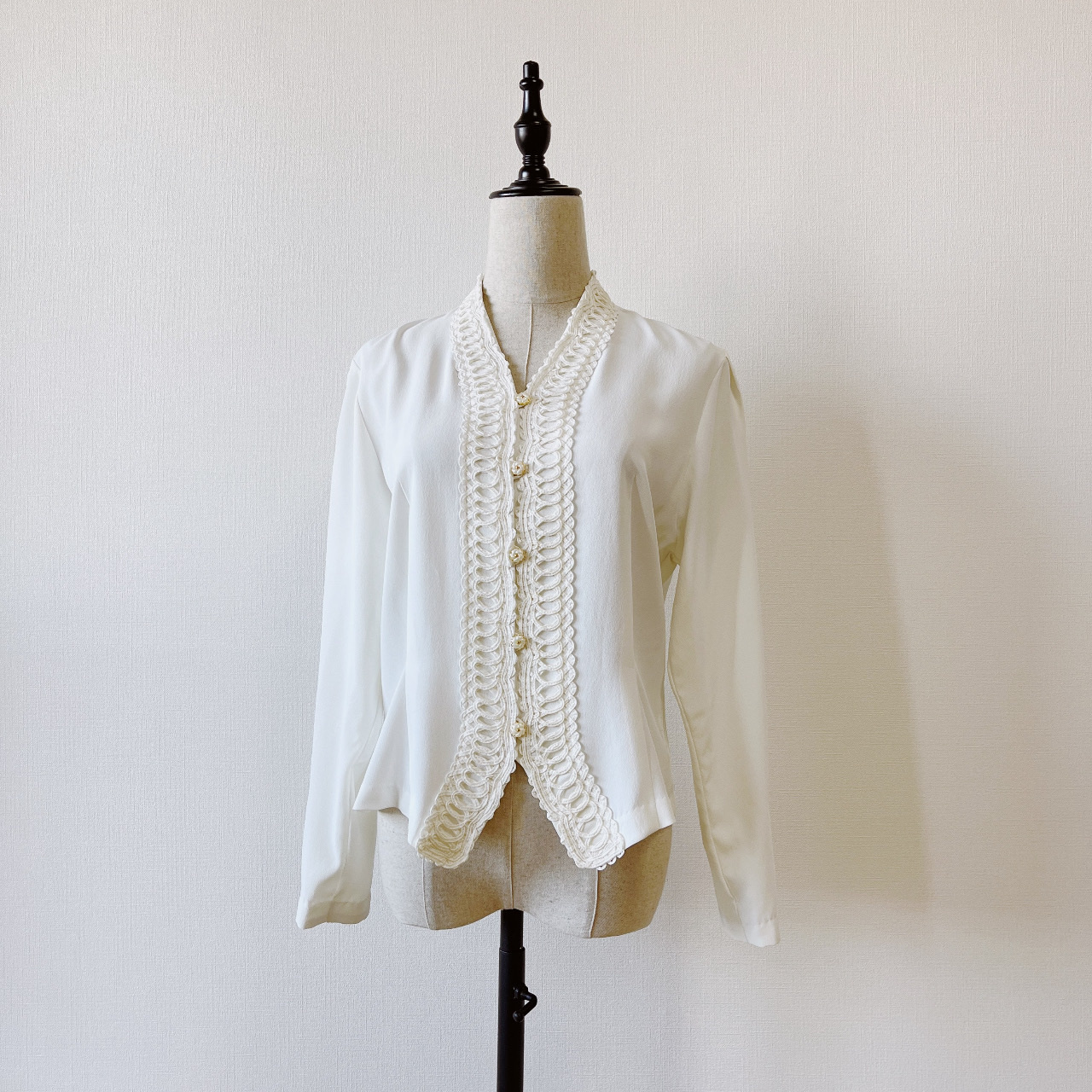 法式宮廷感華麗古着上衣