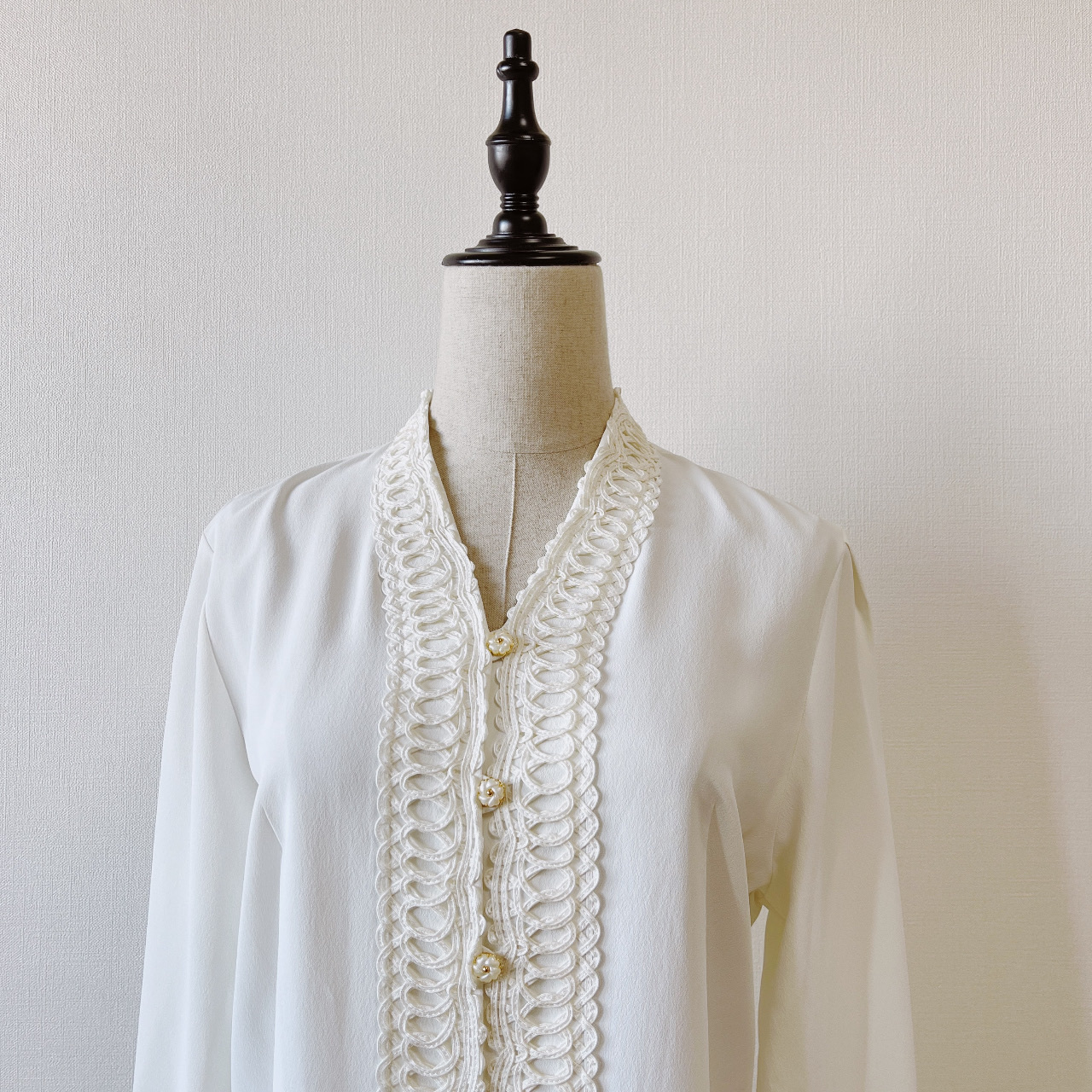 法式宮廷感華麗古着上衣