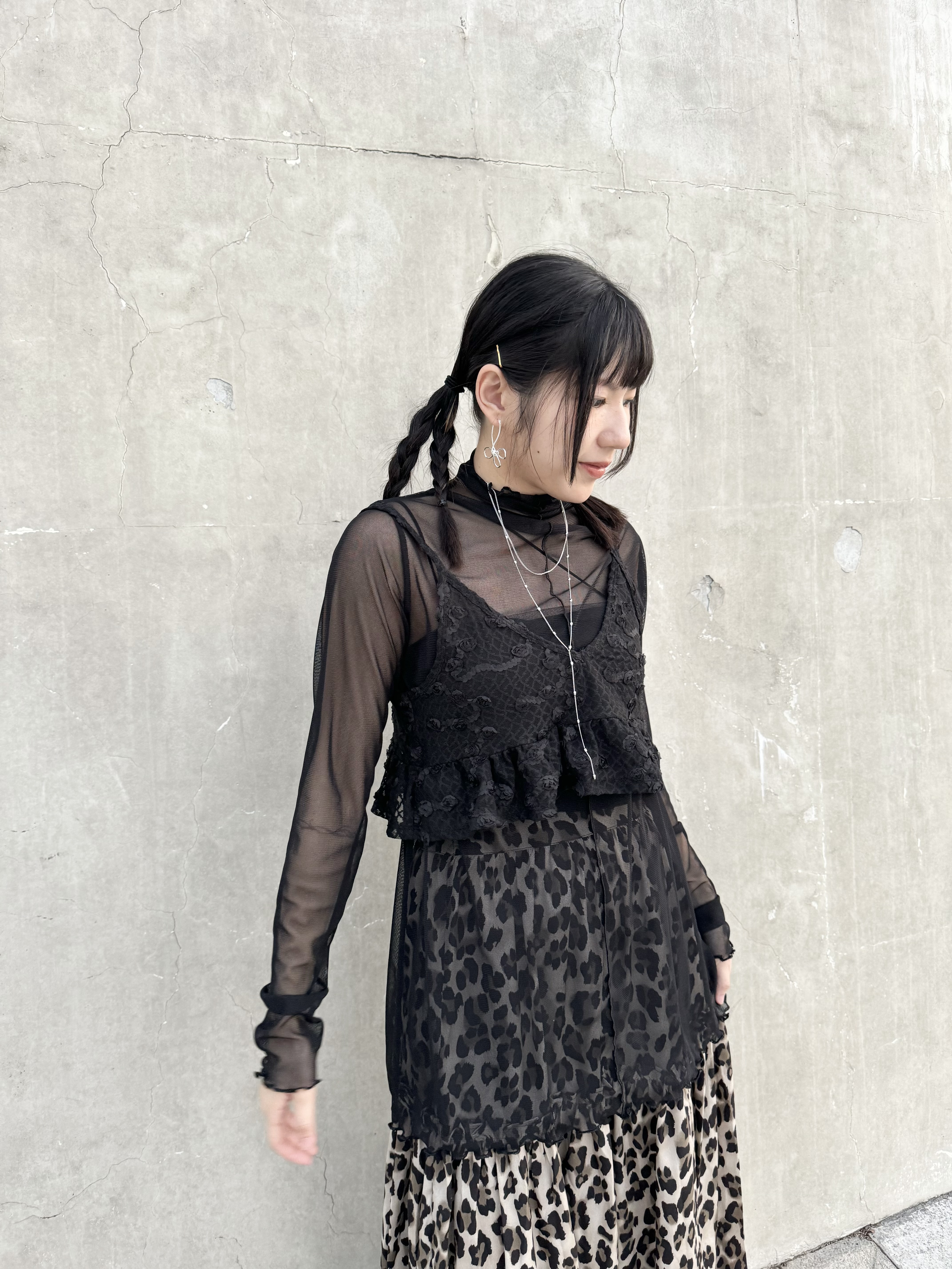 暗玫瑰花女生感VEST