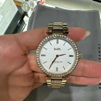 [S] LUXURY WATCH COACH 14503094 PARK CORNATION WOMAN WATCH,CHAMPAGNE GOLD, 885997279208 (SZZ490)