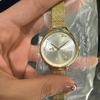 [S] LUXURY WATCH OLIVIA BURTON OB16PQ06 PEARLY QUEEN GOLD BOUCLE MESH WATCH, 885997351225 (SZZ492)