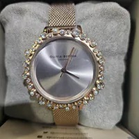 [S] LUXURY WATCH OLIVIA BURTON LONDON OB16US50 BEJEWELLED BUBBLE GOLD AND GOLD GLIT, 885997374200 (SZZ494)