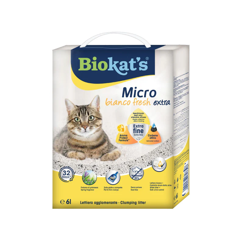 BIOKATS 保潔貓砂 除臭活性碳無香貓超幼細砂 5.2kg