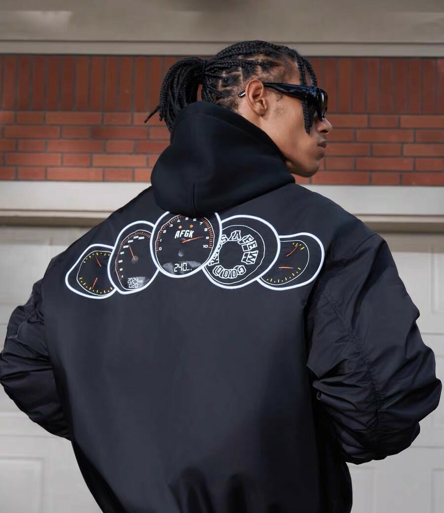 AFGK 美式尼龍刺繡超跑轉速表飛行夾克 A FEW GOOD KIDS