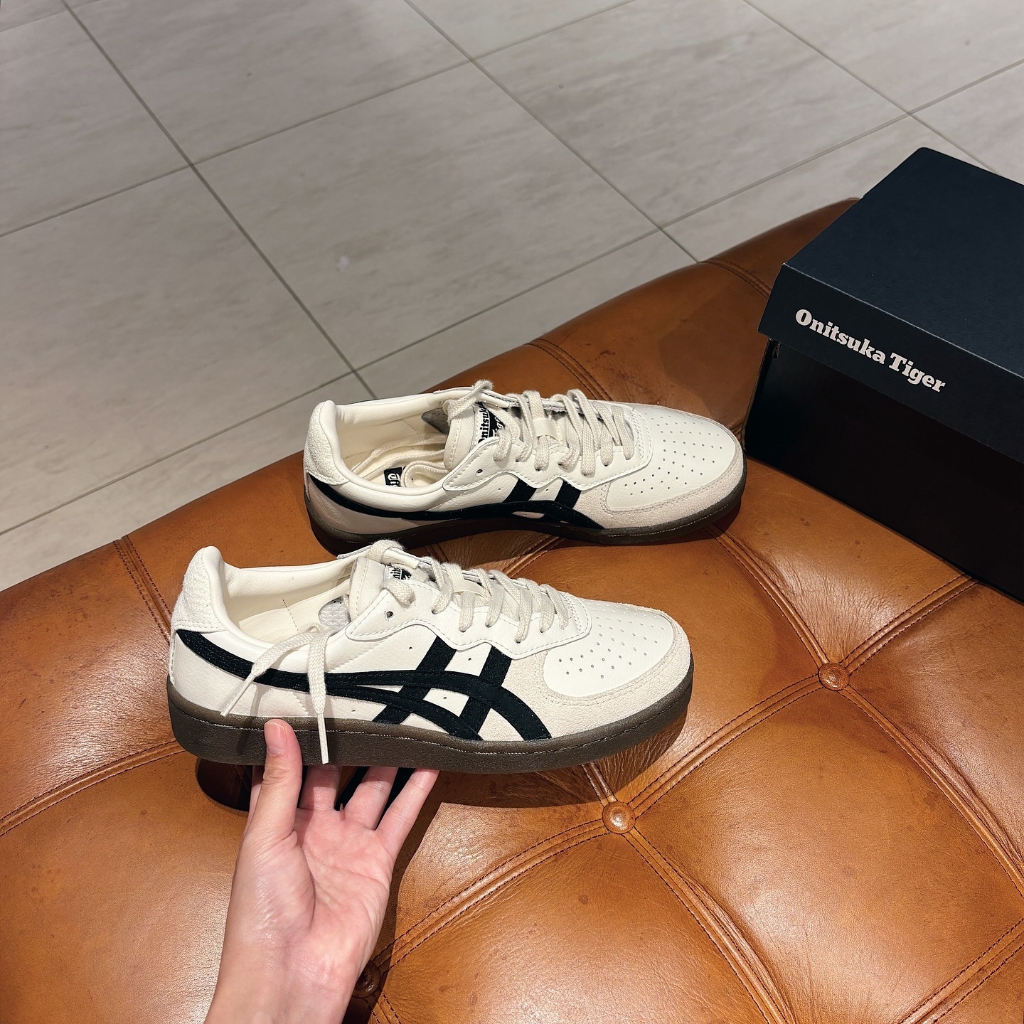 Onitsuka Tiger GSM 奶油焦糖 鬼冢虎 黑虎爪紋 1183A353-127