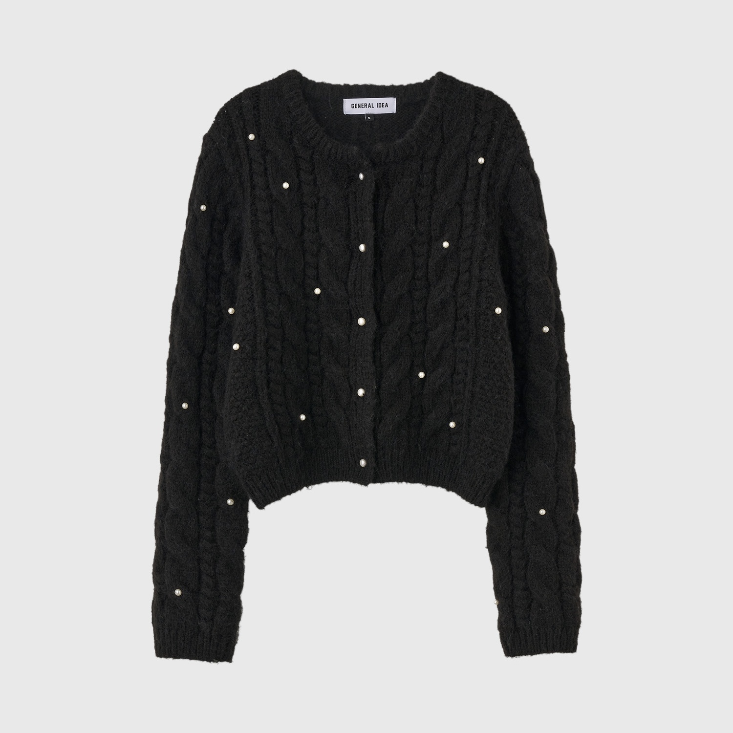 [GENERAL IDEA] CABLE PEARL CARDIGAN