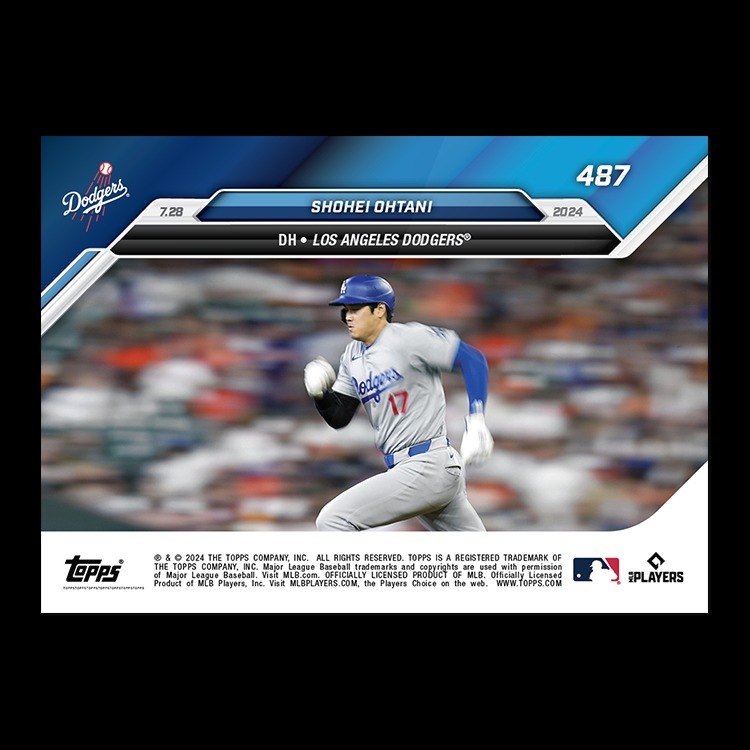 MLB球員卡 Shohei Ohtani - 2024 MLB TOPPS NOW® Card 487 - PR: 4144