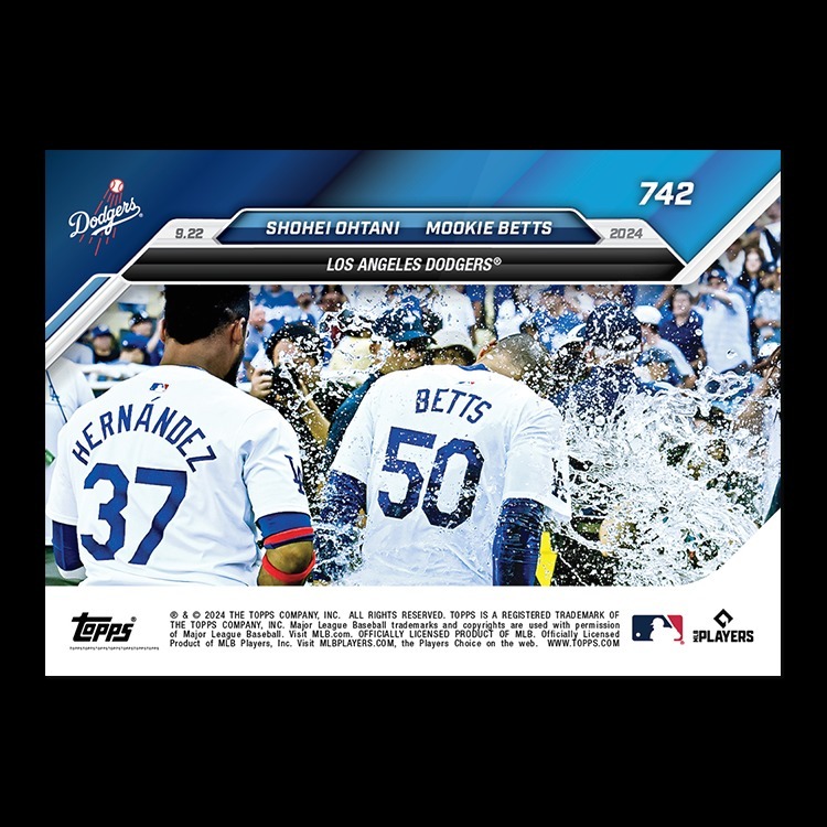 MLB球員卡 Shohei Ohtani/Mookie Betts - 2024 MLB TOPPS NOW® Card 742 - PR: 7418