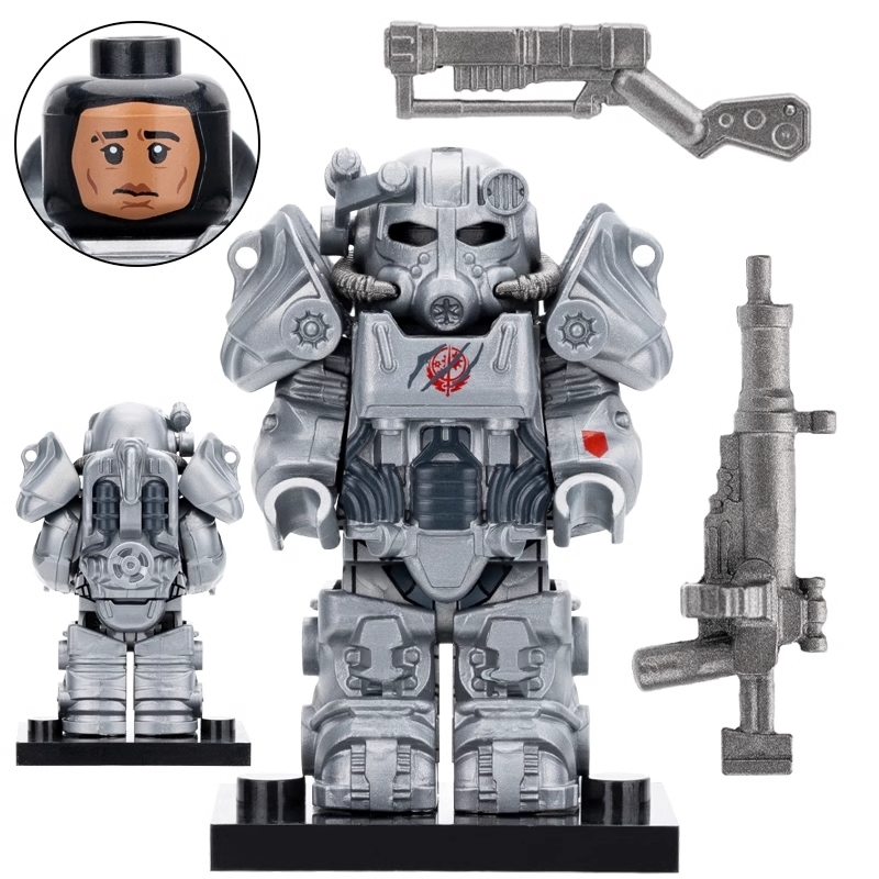 Fallout T60 Power Armor Custom Minifigures Minifigs Fit Lego MY704
