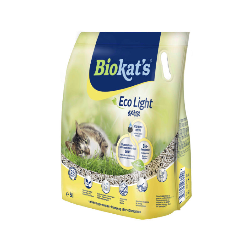 BIOKATS 保潔細粒豆腐貓砂(含活性碳) 5L