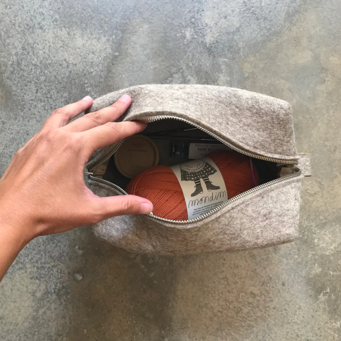 [Retrosaria ROSA POMAR] 升級再造羊毛氈布提包