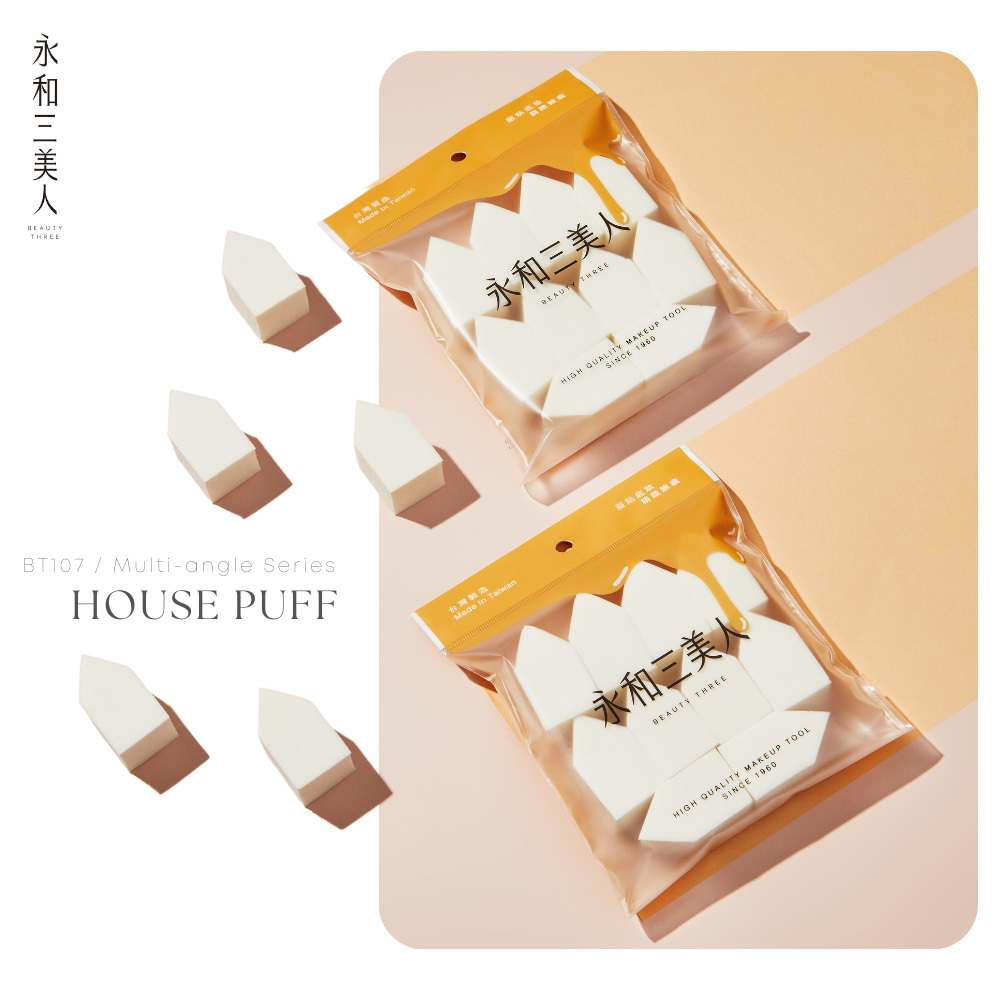 永和三美人｜多角度 - 小房子海綿 (10入)