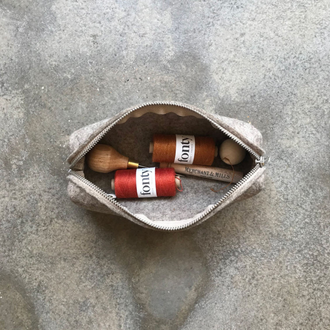 [Retrosaria ROSA POMAR] 升級再造羊毛氈筆袋