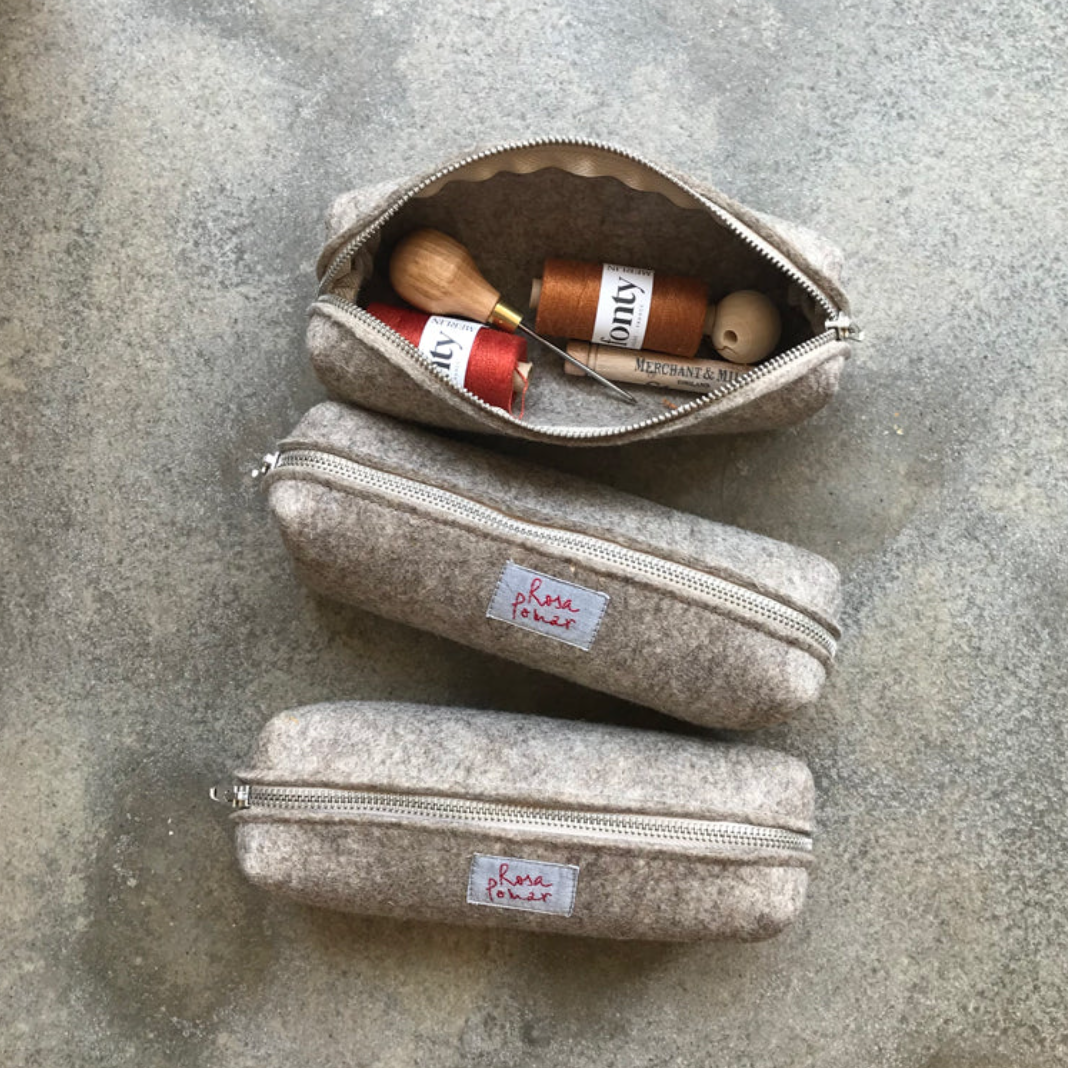 [Retrosaria ROSA POMAR] 升級再造羊毛氈筆袋