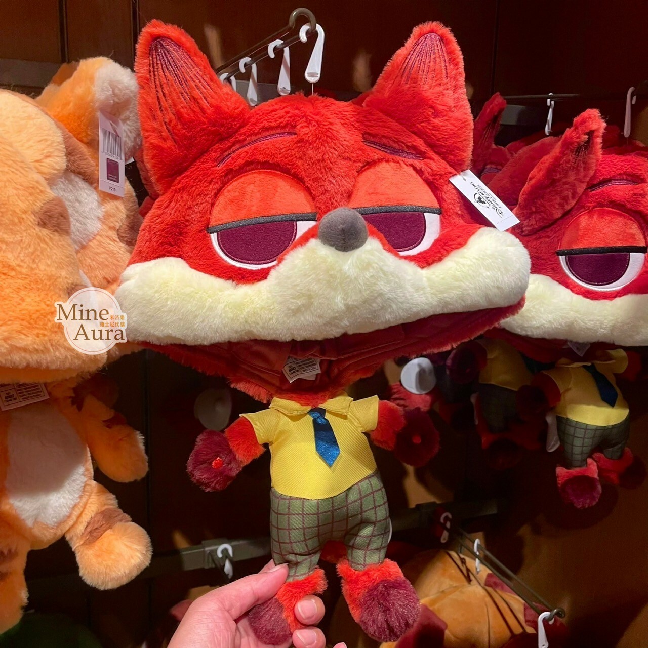 胡尼克 Nick 大頭小身體絨毛 造型帽 帽子 頭套 動物方城市 Zootopia -上海迪士尼樂園