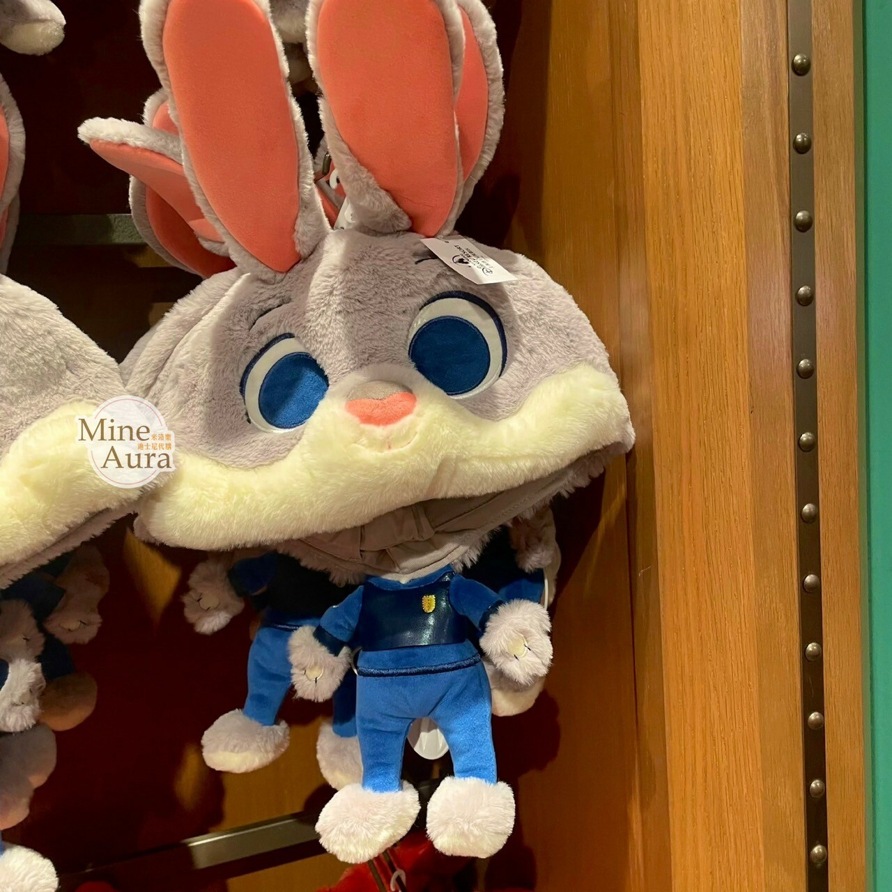 哈茱蒂 Judy 兔 大頭小身體絨毛 造型帽 帽子 頭套 動物方城市 Zootopia -上海迪士尼樂園