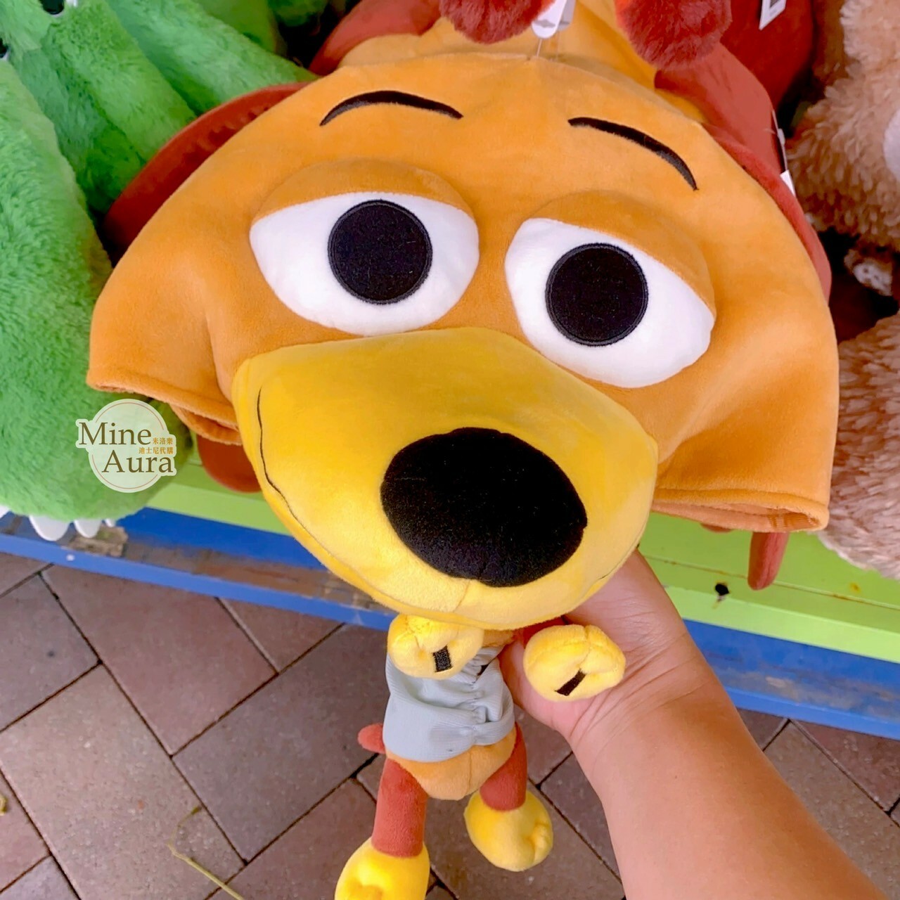 彈簧狗 Slinky Dog 大頭小身體絨毛 造型帽 帽子 頭套 玩具總動員 Toy Story -上海迪士尼樂園