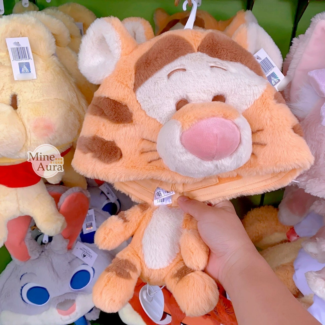 跳跳虎 Tigger 大頭小身體絨毛 造型帽 帽子 頭套 小熊維尼 Winnie the Pooh -上海迪士尼樂園