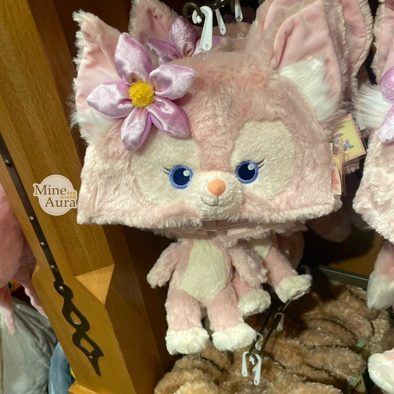 玲娜貝兒 Lina bell 大頭小身體絨毛 造型帽 帽子 頭套 -上海迪士尼樂園