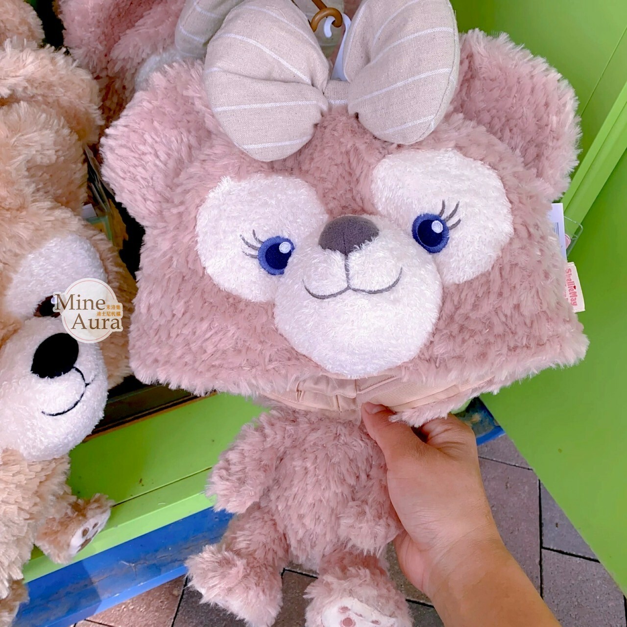 雪莉玫 ShellieMay 大頭小身體絨毛 造型帽 帽子 頭套 -上海迪士尼樂園