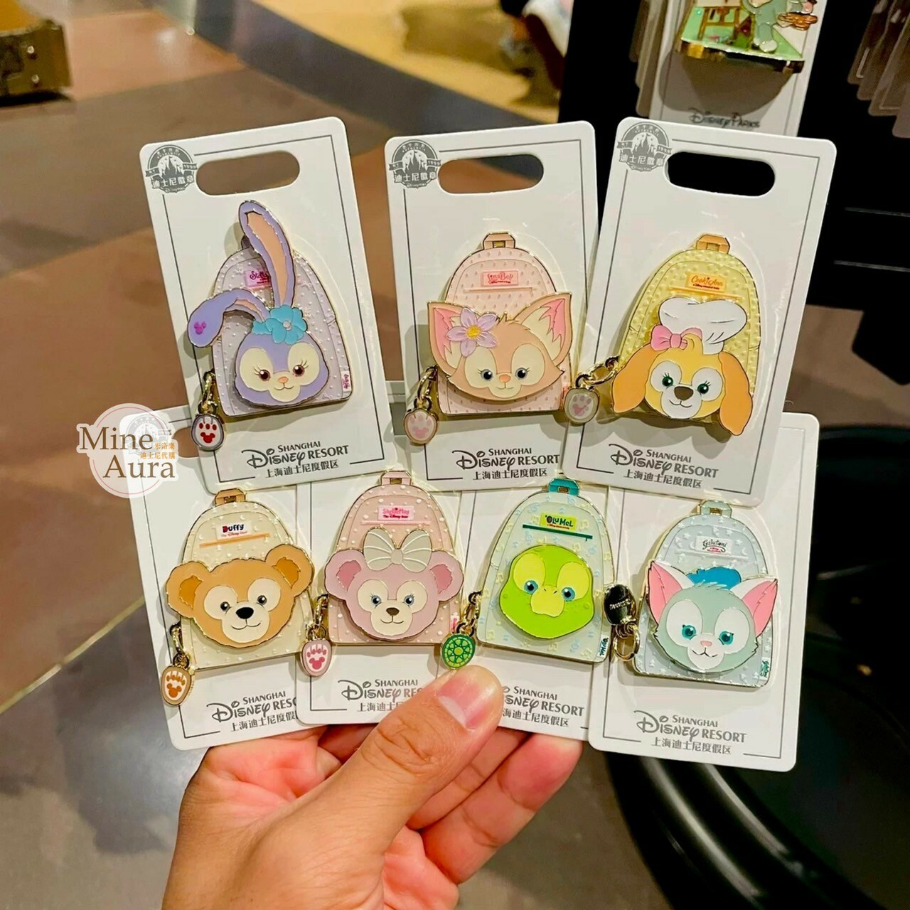 達菲 Duffy 與好友們 後背包 造型 徽章 PIN -上海迪士尼樂園